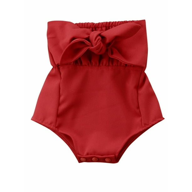 US Infant Baby Girl Clothes Bodysuit Bowknot Romper Outfits Off Shoulder Sunsuit US Infant Baby Girl Clothes Bodysuit Bowknot Romper Outfits Off Shoulder Sunsuit